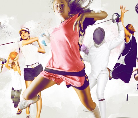Affiche de sport pour l'événement osez le sport par misssnow - graphiste freelance pour Les Bonnes Etoiles à annecy